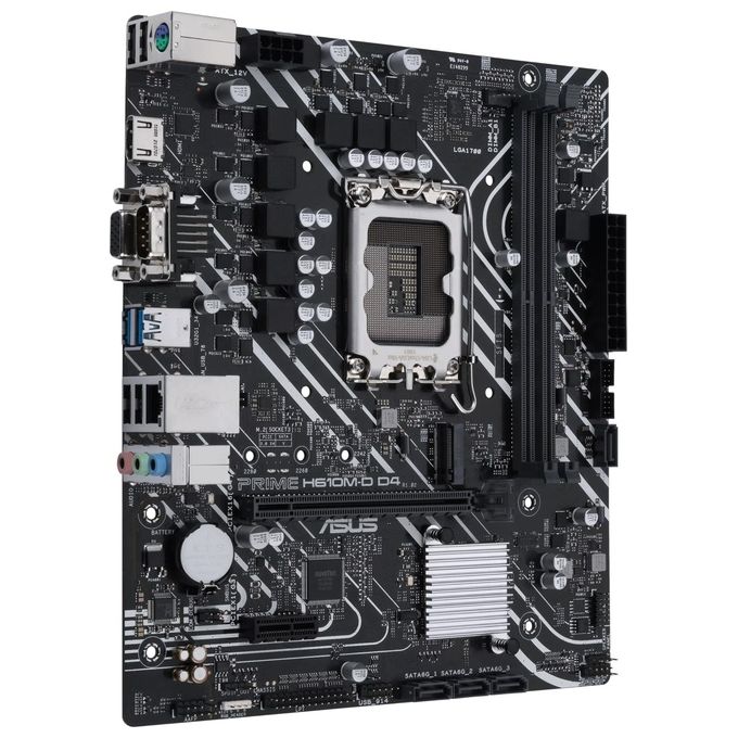 ASUS 90MB1A00-M0EAY0 PRIME Scheda madre Intel H610 LGA 1700 DDR4 M.2 HDMI 2.1 Gigabit Ethernet colore Nero