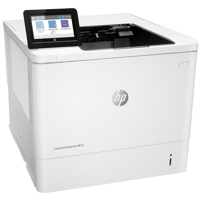 HP 7PS86A M612dn Stampante Laser Monocromatica A4 71 ppm Stampa Fronte Retro Automatica con Display Touch 10,9 cm colore Bianco