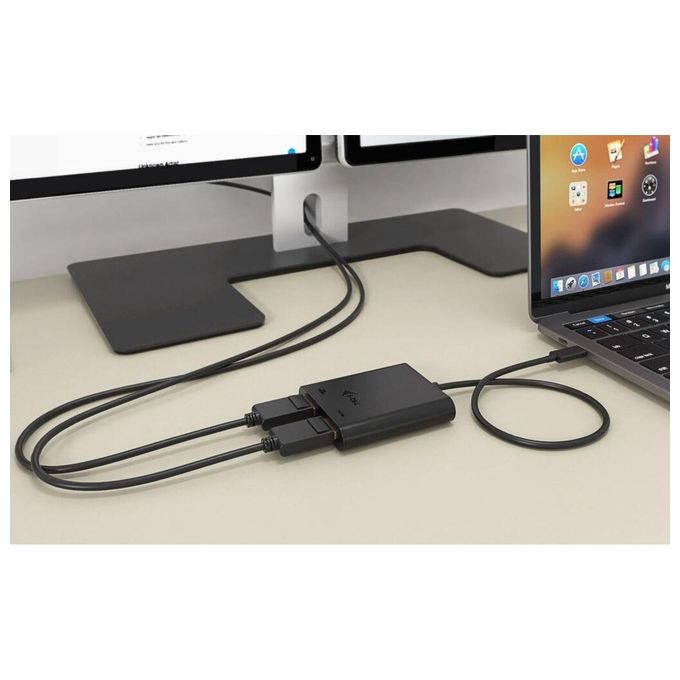 I-tec C31DUAL4K60HDMI Adattatore Video USB-C Dual 4K-60Hz Single 8K-30Hz HDMI 2 Porte Nero