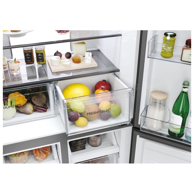 Haier HCR7818DWPT Cube 83 Serie 7 Frigorifero Multidoor 467 L 181 cm Classe D 35 dB No Frost Dispenser Acqua colore Nero