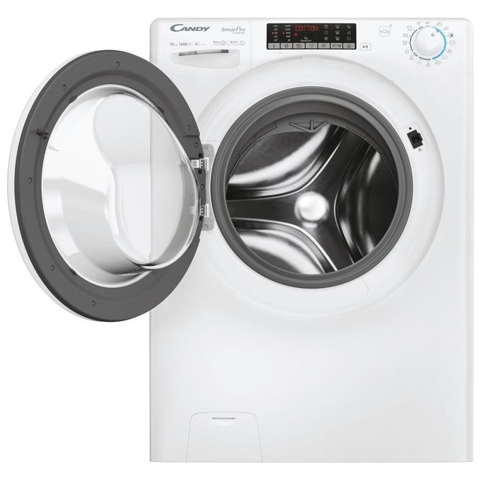 Candy CSO 6106TWMC-1-S - Lavatrice Caricamento Frontale 10 kg, 1600 rpm, Classe A, Wi-Fi + Bluetooth, 16 programmi, (85x60x53 cm), Bianco