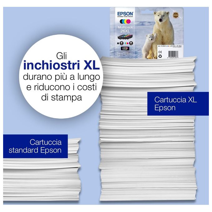Epson Cartuccia nera 26 orso Polare