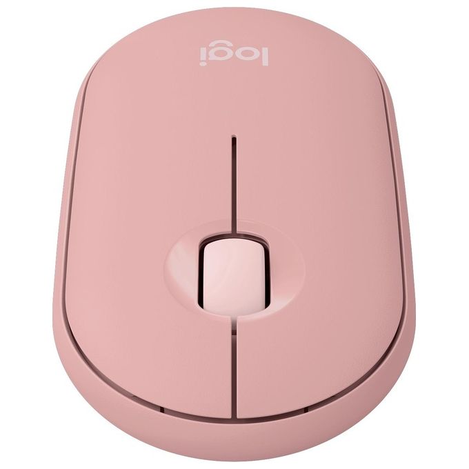 Logitech 910-007014 Pebble 2 M350s Mouse Wireless Bluetooth Ottico 4000 DPI Silenzioso Ambidestro colore Rosa