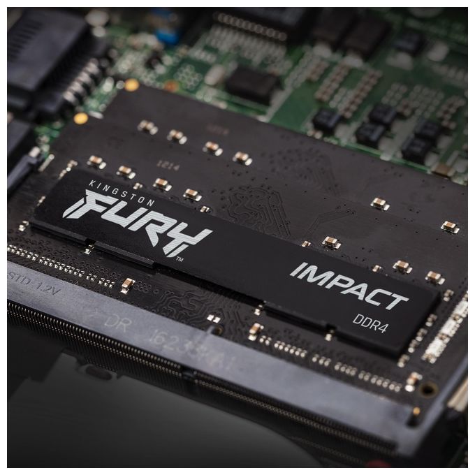 Kingston KF432S20IB-8 FURY Impact Memoria RAM 8GB DDR4 3200 MT-s CL20 SO-DIMM 260-pin colore Nero