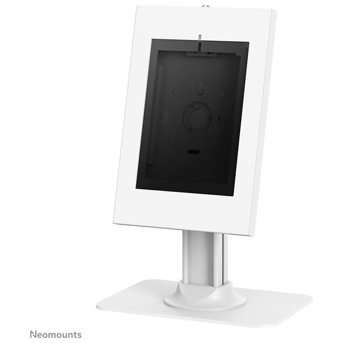 Neomounts 8717371449315 DS15-650WH1 Supporto da Scrivania Antifurto per Tablet 9.7-11 Pollici Rotazione 90° Inclinazione Regolabile Blocco a Spinta Gestione Cavi Integrata colore Bianco