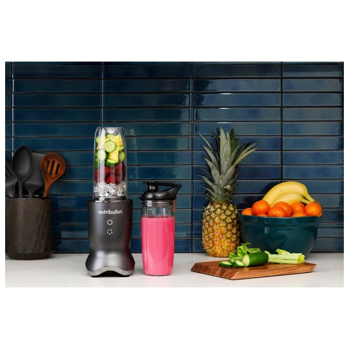 NutriBullet NB1206DGCC Ultra Frullatore da tavolo 1200W caraffa Tritan BPA Free bicchieri 900ml e 700ml colore Nero