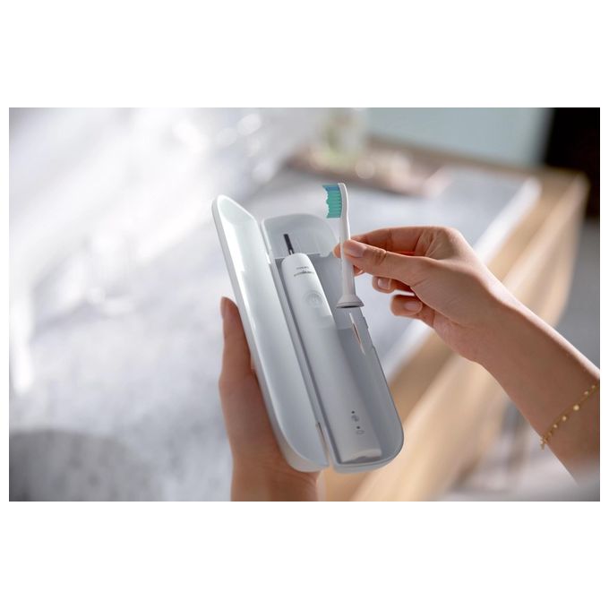 Philips HX3673-13 Sonicare 3100 Spazzolino elettrico sonico 1 modalita' SmartTimer QuadPacer autonomia 14 giorni colore Bianco