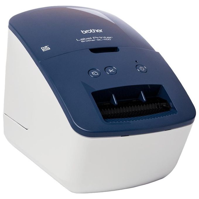 Brother QL-600B Stampante per Etichette Termica Diretta 300x600 dpi USB 62 mm colore Blu