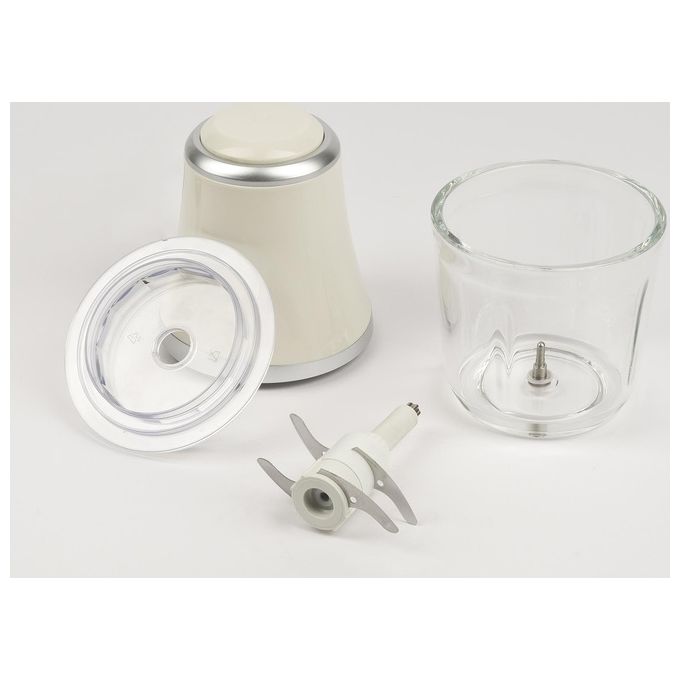 G3 Ferrari G2016301 Vetromix Tritatutto Elettrico 500W Bicchiere Vetro 500ml 4 Lame Funzione Pulse colore Bianco