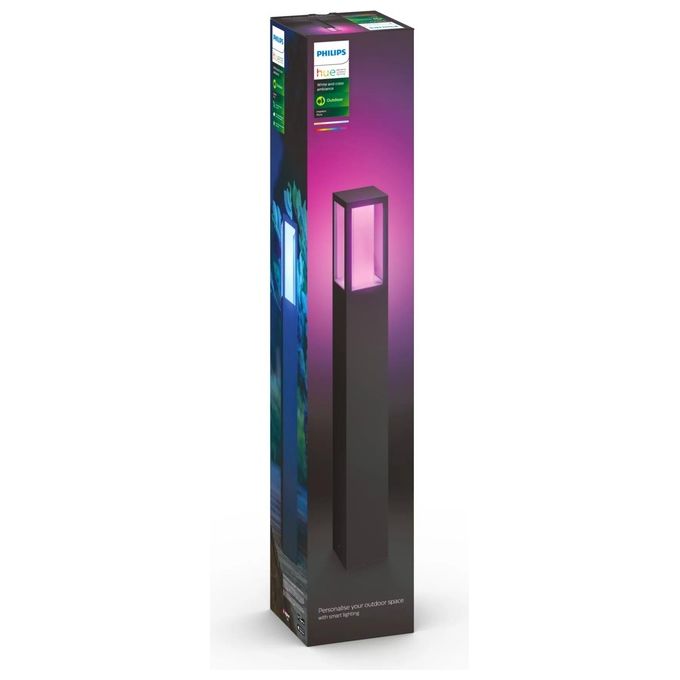 Philips Hue White and Colour Ambience Palo per Esterni con Led Integrato Nero Impress