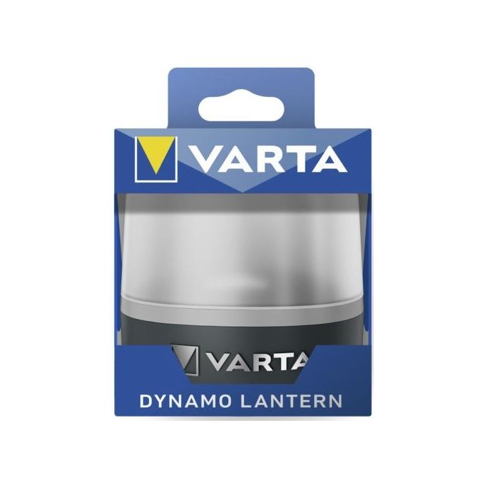Varta 17670101111 Dynamo Lantern L10RH Lampada da Campeggio LED 50 lm ricaricabile USB-C manovella IP54 colore Grigio