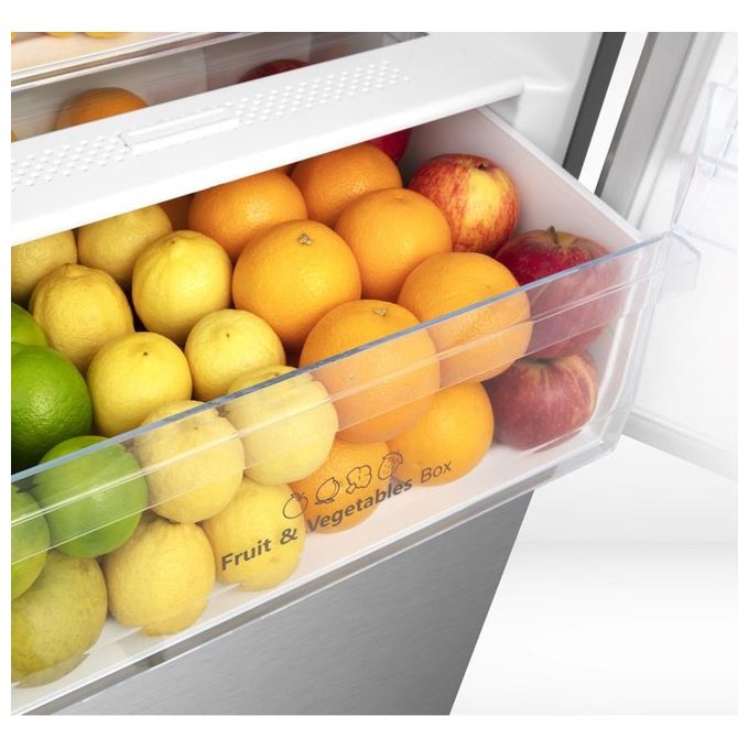 Hisense RB440N4ACD Frigorifero Combinato 336 L 200 cm Classe D 35 dB Total No Frost Inverter colore Inox