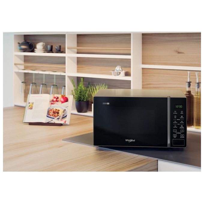 Whirlpool MWP 203 SB Cook20 Forno a microonde con grill 20 L 700 W grill quarzo 1000 W Jet Start Auto Cook colore Nero Argento