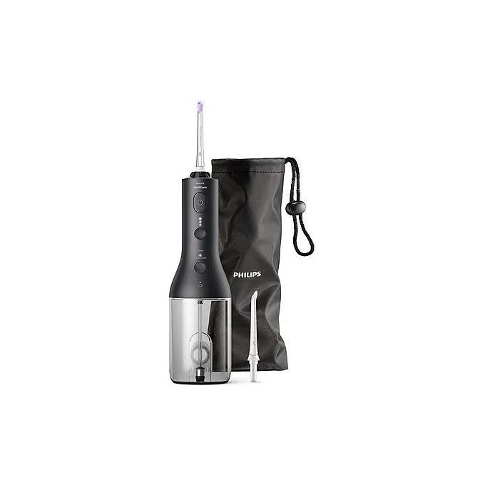 Philips HX3826-33 Sonicare Power Flosser 3000 Irrigatore Orale Cordless Quad Stream 2 modalita' 3 intensita' 250 ml autonomia 14 giorni colore Nero