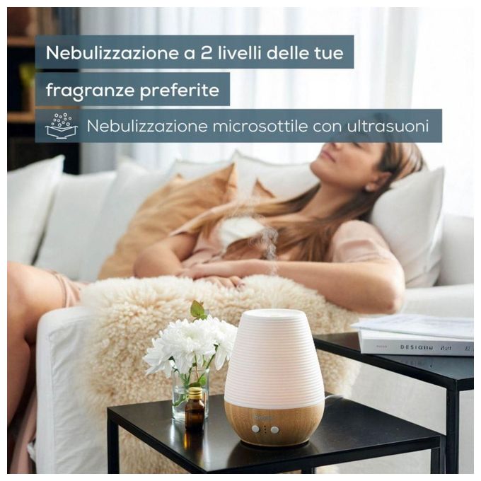 Beurer Diffusore di Aromi ad Ultrasuoni Luce Led 180ml 6 Colori