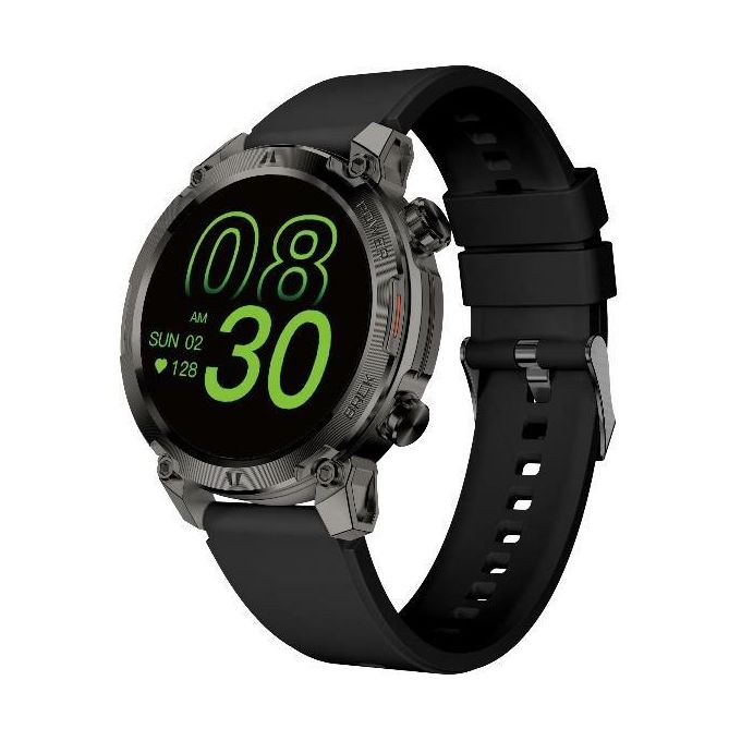 Nilox NXSWTRAILROUND Smartwatch 1.39'' 100+ Sport Cardiofrequenzimetro Ossigeno Notifiche 5 giorni autonomia colore Nero