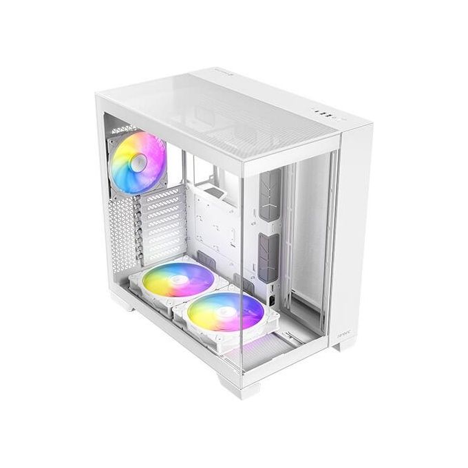 Antec C8 ARGB WHITE Case PC Full Tower Supporto E-ATX Vetro Temperato Senza Cuciture 2 Ventole 160 mm 1 Ventola 140 mm ARGB PWM USB Type-C 360 mm Radiatore colore Bianco