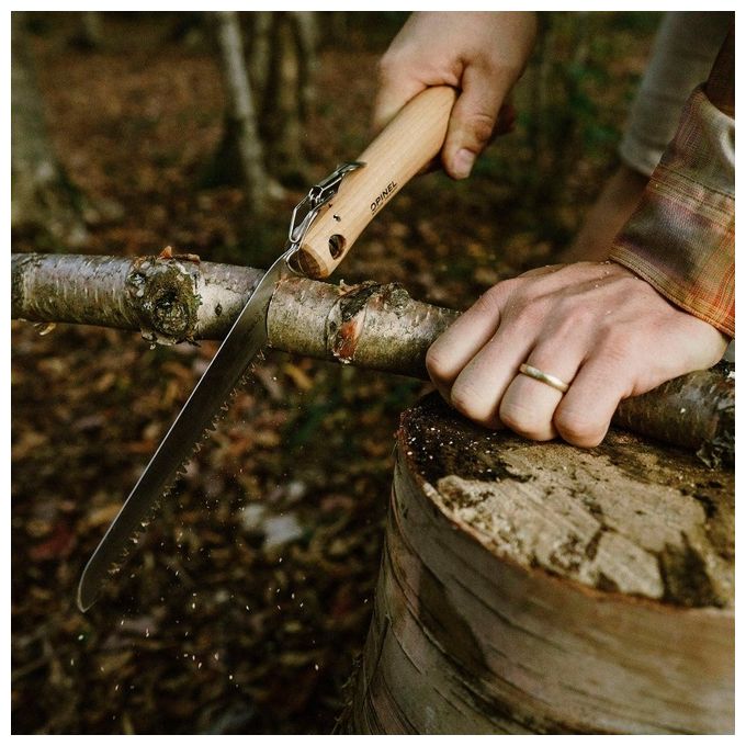 Opinel Coltello Segaccio Serramanico N18 in Acciaio Inossidabile Marrone
