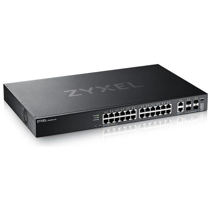 Zyxel XGS2220-30-EU0101F XGS2220 Switch Gestito Layer 3 Lite 24 porte Gigabit 2 porte 10G 4 SFP+ colore Nero