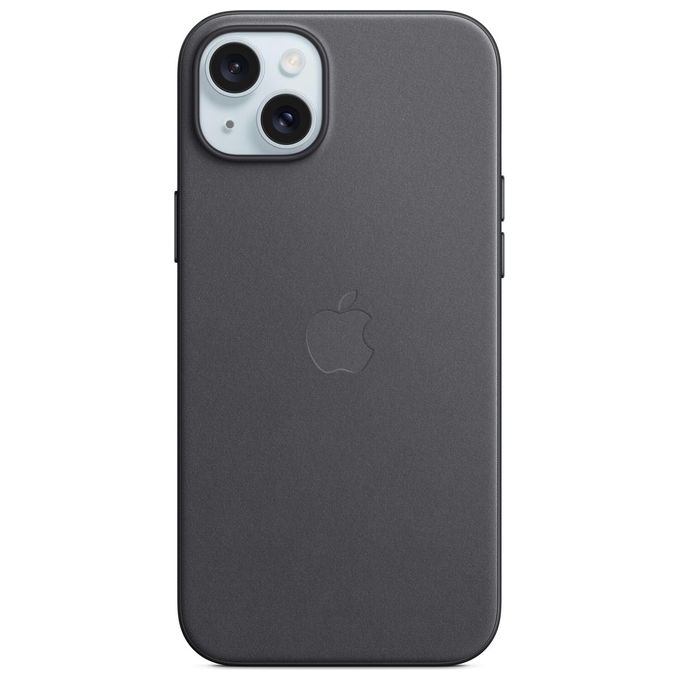 Apple MT423ZM-A Custodia MagSafe in tessuto FineWoven per iPhone 15 Plus colore Nero