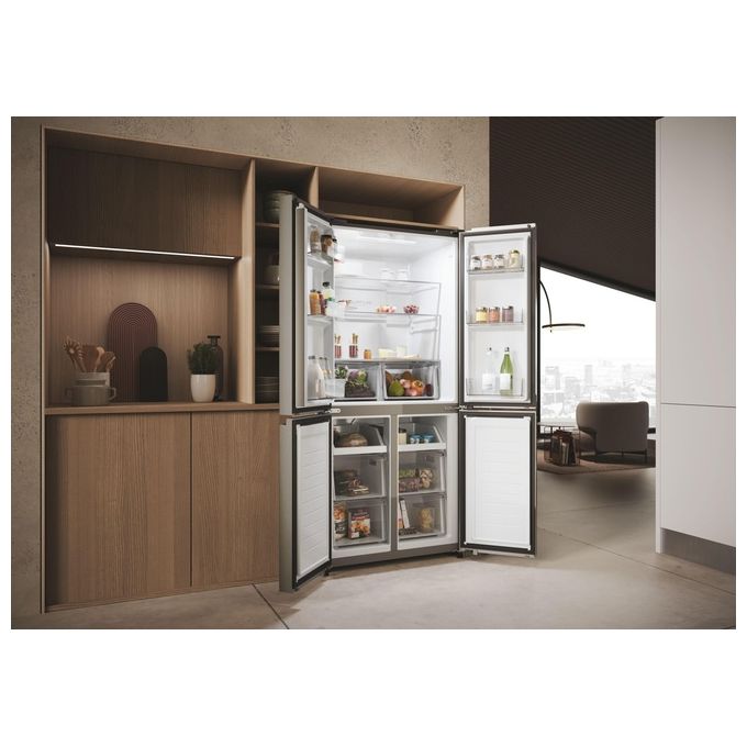 Haier HCR3818ENMD Cube 83 Serie 3 Frigorifero 4 Porte 467 L 181,5 cm Classe E 35 dB Total No Frost colore Grigio