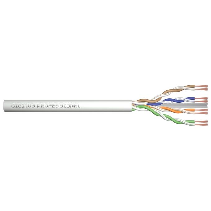 Digitus Cavo Flessibile non Schermato Utp Halogenfree per Reti Categoria 6A in Rame Matassa 100mt