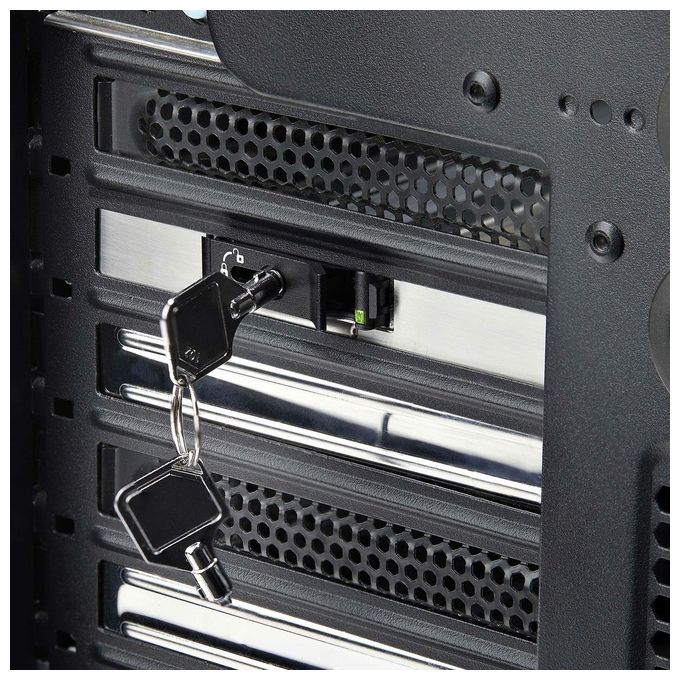 StarTech TR-M2-REMOVABLE-PCIE Vassoio per unita' SSD M.2 NVMe Supporto aggiuntivo Hot Swap con Chiusura a Chiave 2230 2242 2260 2280 colore Nero Argento