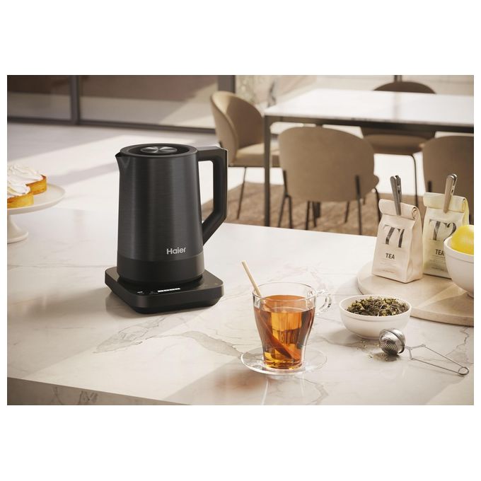 Haier HKE5A 011 I-Master Serie 5 Bollitore Elettrico 1,7 L 2200 W 7 Temperature Touch colore Nero
