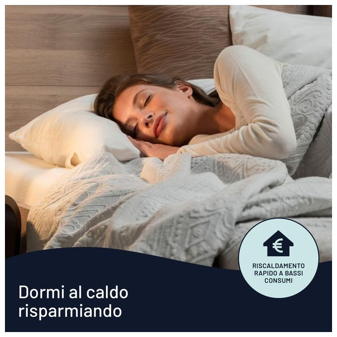 Imetec Scaldasonno Adapto S 6T 100% Lana e Merino 150x80cm