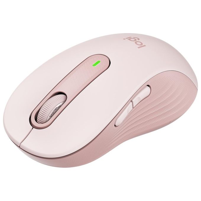 Logitech 910-006237 Signature M650 L Mouse Wireless Full Size Bluetooth Logi Bolt Clic Silenziosi 5 Tasti colore Rosa