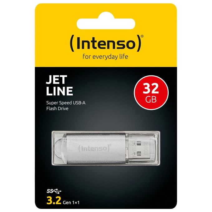 Intenso Memory Drive Flash Usb3.2 64Gb Usb Tipo a 3.2 Gen 1 Argento