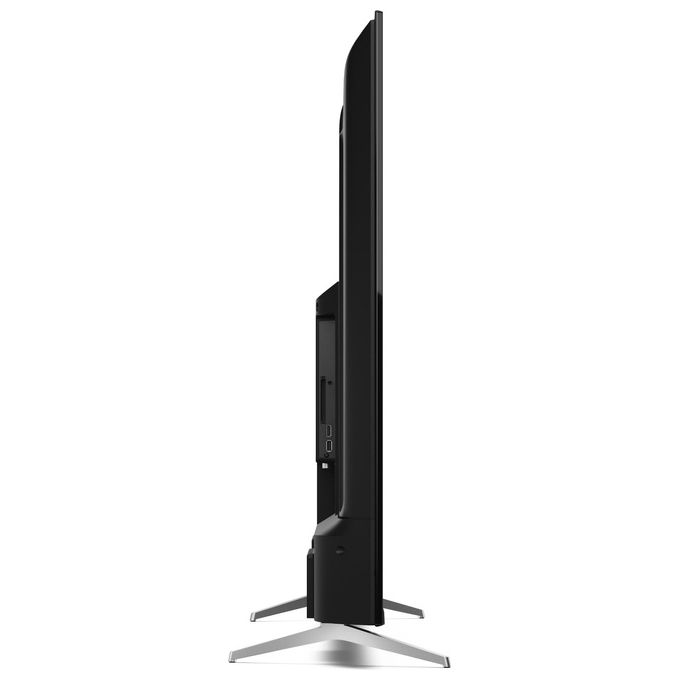 Sharp 55GP6260E TV QLED 55'' 4K Ultra HD Smart Google TV DVB-T2 C S2 Dolby Vision Dolby Atmos HDMI 2.1 colore Nero Argento