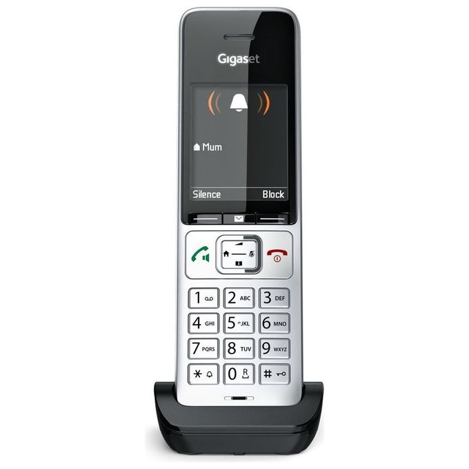 Gigaset S30852-H3061-R101 COMFORT 500HX Telefono Analogico DECT con Display TFT a Colori 2.2'' Vivavoce Identificatore di Chiamata colore Nero Argento