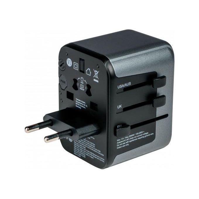 Verbatim Univesal Travel Adapter UTA-03 USB-C 30W 2xUSB-C 2xUSB-A