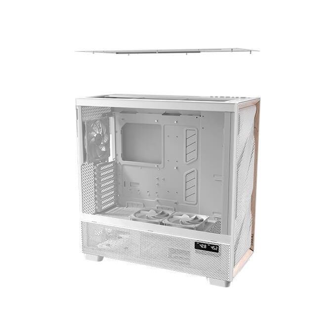 Antec FLUX PRO W Geh Antec FLUX PRO White Midi Tower con Design Flusso d'Aria Multidirezionale e Supporto GPU Verticale colore Bianco