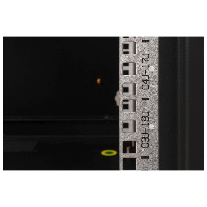Digitus DN-19 20U-6-6-SW Serie Unique Armadio Rack 19 pollici 20U Profondita' Utile 450 mm Carico Massimo 100 Kg Porta in Vetro di Sicurezza IP20 colore Nero