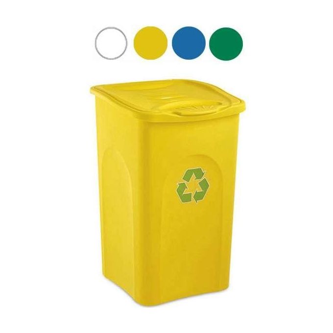 Stefanplast Pattumiera Be-green giallo 50 litri