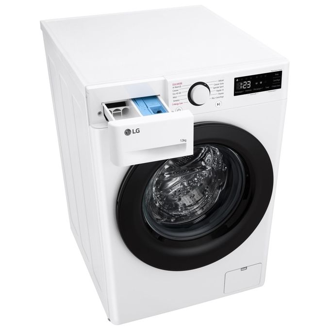 LG AI DD F4R3013NSWB Lavatrice Classe A -10% Carica Frontale Serie R3 Lavatrice 13kg 1400 giri AIWash Lavaggio a vapore Motore Direct Drive Smart Diagnosis Libera installazione Bianca