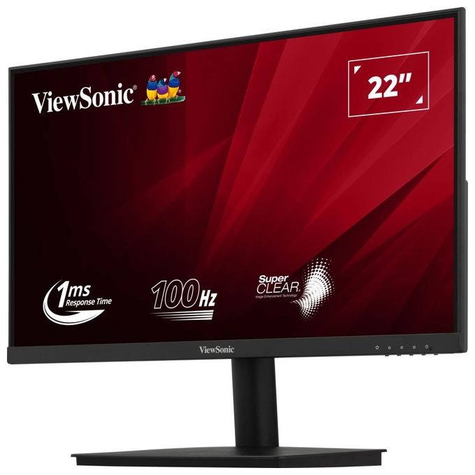 ViewSonic VA220-H Monitor PC 22'' Full HD 1920x1080 LED VA 100 Hz 250 cd-m² HDMI VGA colore Nero