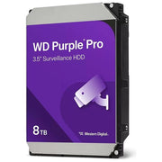 Western Digital WD8002PURP Purple Pro Smart Video HDD 8TB 7200 Giri-min 3.5'' SATA 256GB Cache colore Nero