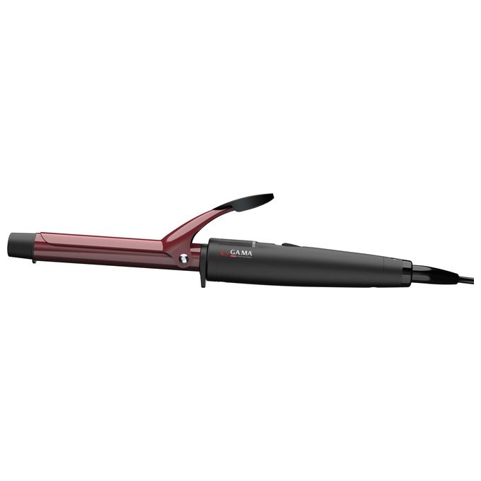 Ga.ma GC0201 Ferro arricciacapelli Tormalina 19mm 220°C Ionico Punta Fredda colore Nero Ciliegia