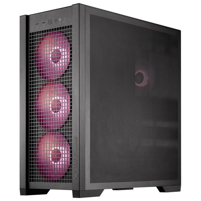 ASUS 90DC00I0-B19000 TUF GAMING GT302 TG ARGB Case Mid Tower Supporto E-ATX 4 Ventole ARGB Preinstallate 140 mm Vetro Temperato colore Nero