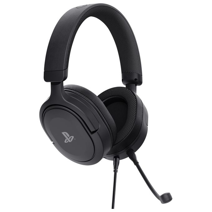 Trust 24715 GXT 498 Forta Cuffie Gaming Over-Ear PS5 PS4 Driver 50mm Microfono Staccabile Jack 3.5mm colore Nero