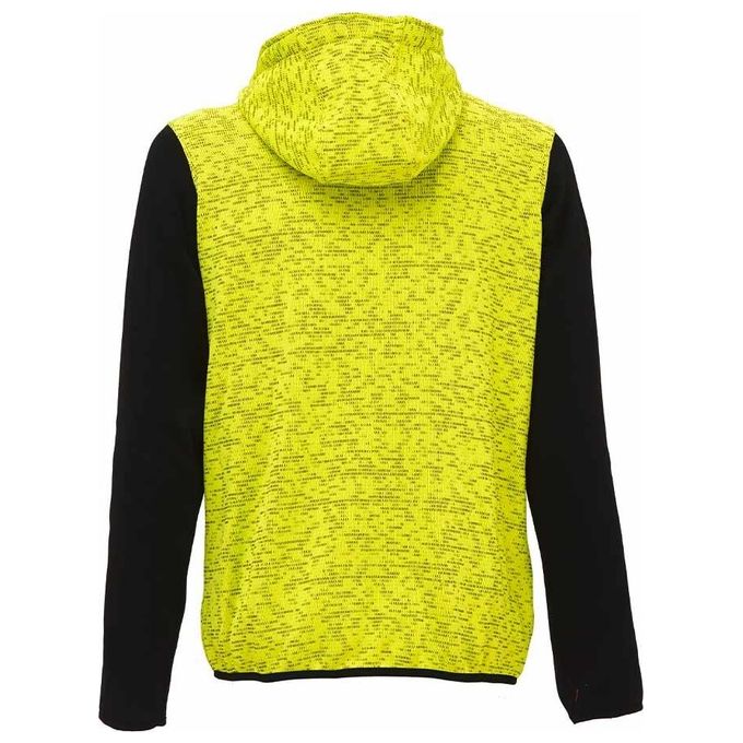 U-Power EY174YF Rainbow Felpa Full-Zip con Cappuccio 100% Poliestere 310 g-m² taglia 2XL colore Giallo Fluo
