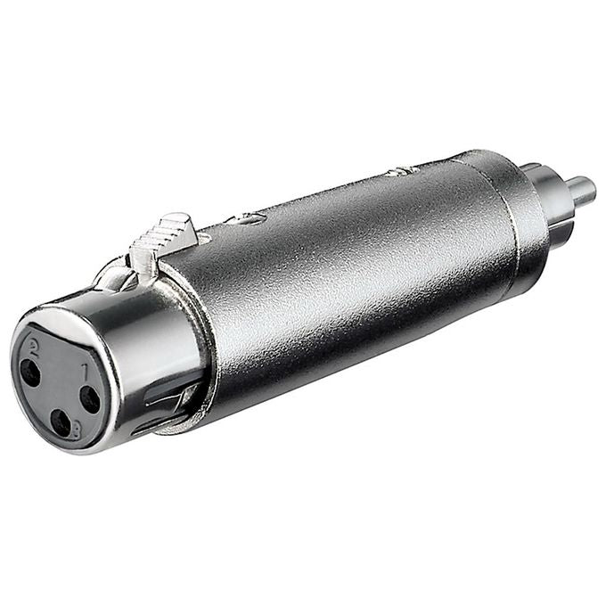 Wentronic Adattatore XLR Femmina 3 Poli RCA Maschio