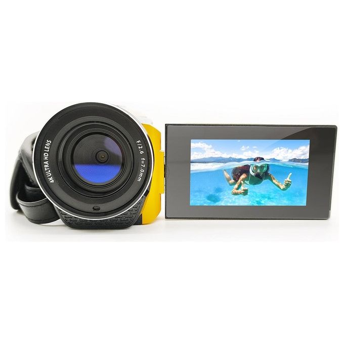 Easypix 24013 Aquapix WDV5630 Videocamera palmare 13 MP 4K Ultra HD con HDMI e USB 2.0 colore Giallo