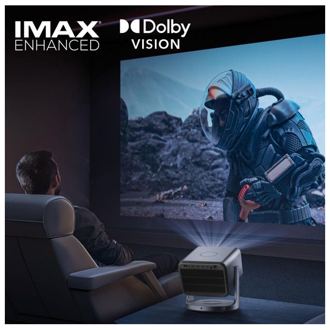 Hisense C2 PRO Videoproiettore Laser 4K UHD 2600 ANSI Lumen Smart VIDAA U7 HDR10+ DTS Virtual X colore Grigio