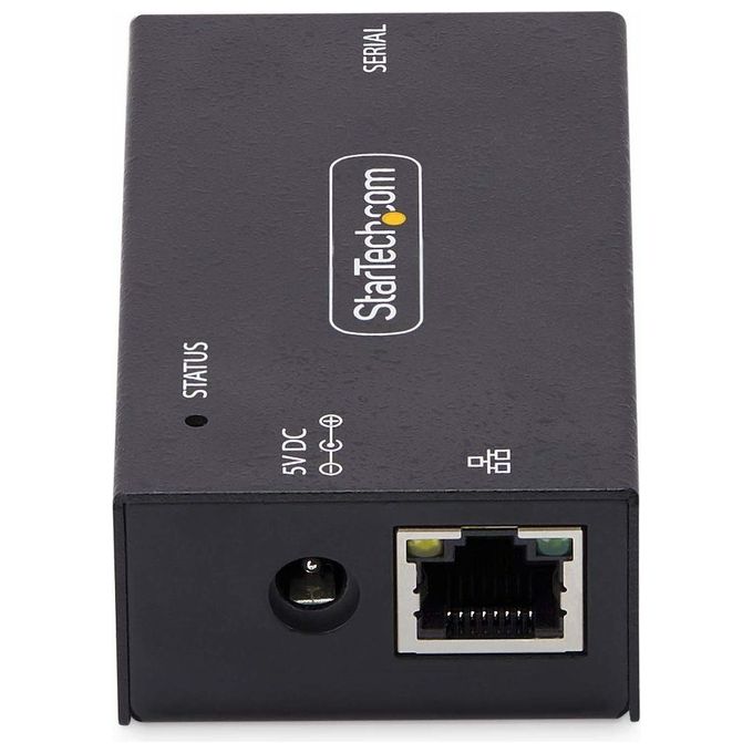 StarTech I13-SERIAL-ETHERNET Adattatore da Seriale a Ethernet 1 Porta RJ45 10-100 Mbps DB9 Metallo Montaggio Parete Guida DIN colore Nero