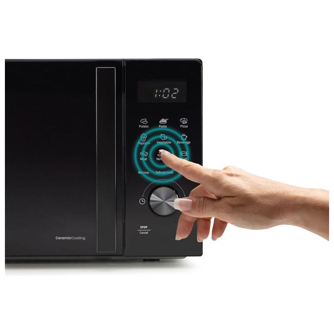 Hisense H20MOBSD1H Forno a Microonde Solo 20 L 700W 9 Programmi Rivestimento Ceramica colore Nero