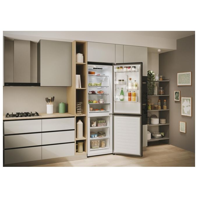 Candy CNCQ2T618EB Fresco 300 Frigorifero Combinato 355 L 185 cm Classe E 38 dB No Frost colore Nero